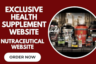 build a high converting supplement website or nutraceutical wordpress store
