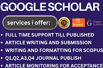 write and publish in a scopus q1, q2, q3, q4 scopus or abdc journal