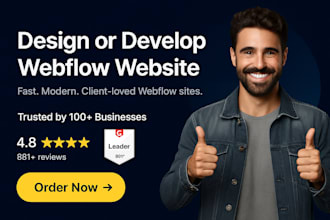 develop webflow website,webflow expert,webflow 3d animated,figma to webflow