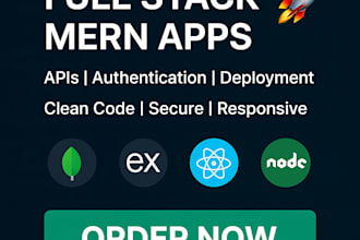 create full stack mern web apps with API and authentication