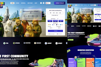 create a high converting meme coin website with wallet and SEO