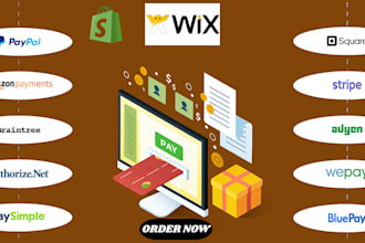 payment integration wix website shopify stripes integration paypal wix velo