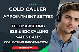 cold call and qualify mortgage leads, set appointments and manage CRM sales rep