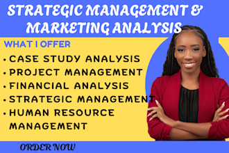 analyze casestudy and provide strategic, financial, and project management solut