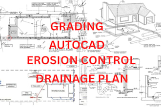 make grading, erosion control and drainage plans in autocad