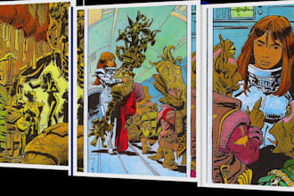 draw custom retro vintage comic illustrations with bold pop art style storyboard
