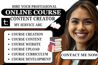 create online course creation course content course curriculum power point