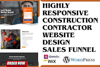 design custom high converting construction contractor websites that drive leads