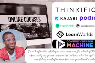 build online course website sales funnel on thinkific teachables ccm podia