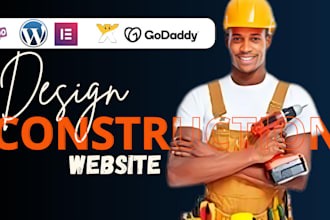 design a professional contractor, construction, remodeling, or plumbing website