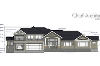 draw blueprints in chief architect ready for permit