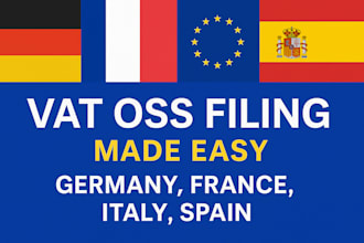 handle your eu vat oss filing for germany, france, italy, and spain