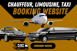build a chauffeur website limousine website and taxi booking website