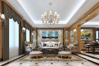 renew modern 3d interior villa, bedroom, living room, furniture, kitchen, revit