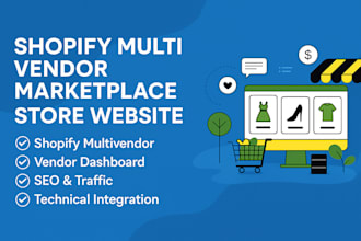setup a professional shopify multi vendor marketplace website multi vendor store