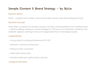 help you plan and develop your small business and content strategy