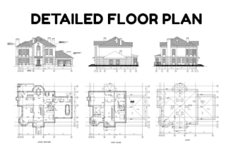 architectural floor plan, detailed electrical, plumbing, mep drawing in autocad