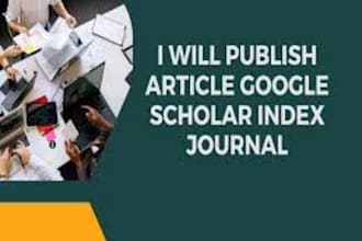 write and publish your research article in high index journals on google scholar