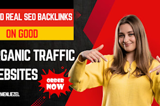 build real SEO backlinks on good organic traffic websites
