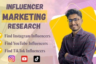 research targeted influencers for your niche and brand