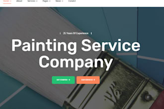 build squarespace commercial painting website house painting exhibition website
