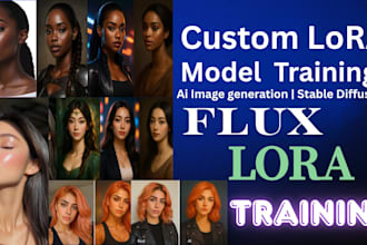 train custom lora ai models stable diffusion image generation flux lora