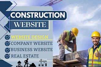 design a modern construction company, hvac, and remodeling website