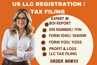 file your form 1065, 5472, 1120 and 1040nr