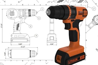 create professional furniture technical drawings and 3d cad models