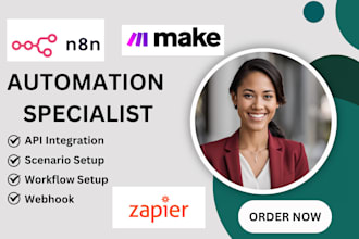 setup make com automation n8n automation n8n ai ghl ai agent zapier webhook