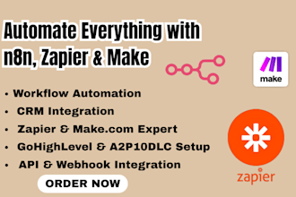 n8n automation,ai automation,openai api,zapier expert,crm integration,a2p10dlc