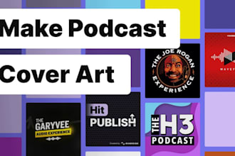 design podcast banner for artist amazing podcast cover art spotify banner design