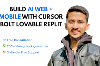do ai mobile app or website development using cursor bolt lovable replit