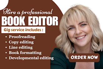 proofread, developmental edit fiction novel nonfiction picture book editor