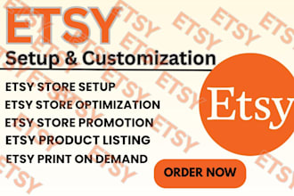 customize and setup etsy store etsy promotion and product listing