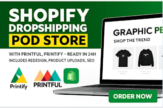 do shopify print on demand dropshipping store shopify redesign with printful