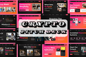 design crypto pitch deck powerpoint presentation nft blockchain web3 pitch deck