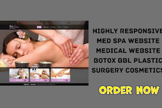 botox bbl plastic surgery website, med spa website cosmetic website