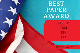 provide best paper award  documentation for eb1,eb1a, niw petitions