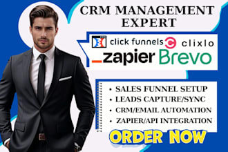 setup clickfunnels clixlo email template zapier  integration brevo landing page