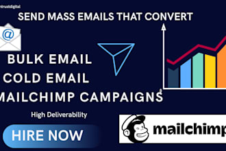 send bulk emails cold emails and mailchimp email marketing