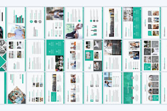 create and design business powerpoint, pitch deck slides and presentation in 24h