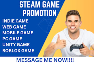 steam game roblox game indie mobile game steam wishlist steam game promotion