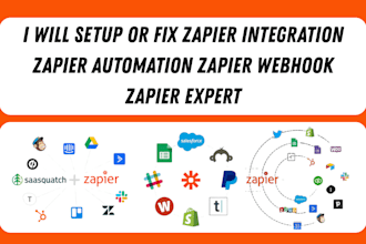 setup or fix zapier integration zapier automation zapier webhook zapier expert