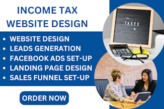 tax website income tax website finance website tax landing page