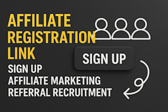 affiliate registration link sign up affiliate marketing referral recruitment