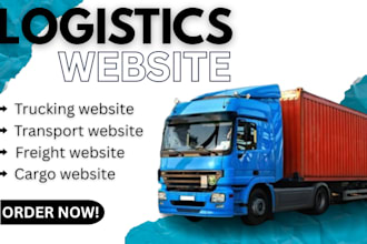 create logistics trucking dispatch freight courier or moving company website