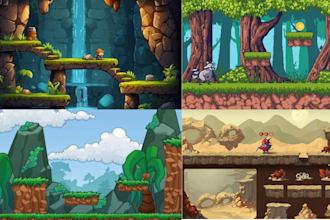 do pixel art platformer background tileset tilemap pixel environment rpg asset
