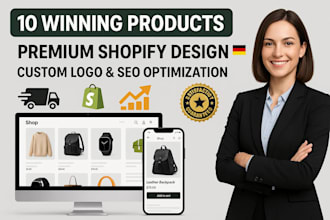 build a high converting german shopify store with SEO and winning products