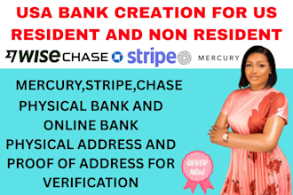 create USA bank for any country,get physical address and proof of address